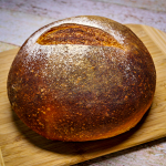 Almost No-Knead Whole Wheat Bread