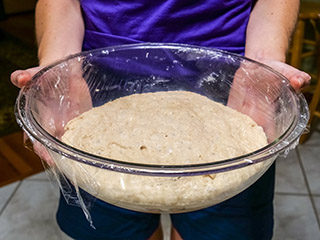 Dough mixed and ready to rise Dough mixed and ready to rise