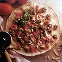 Beef Tortilla Pizza Beef Tortilla Pizza