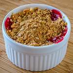 Blueberry Crisp for Two