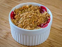 Blueberry Crisp for Two Blueberry Crisp for Two