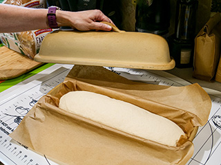 Second rise, in the clay baker Second rise, in the clay baker